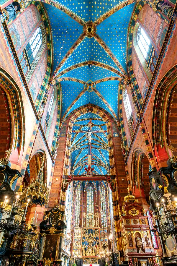 St. Mary’s Basilica Krakow Interiors
