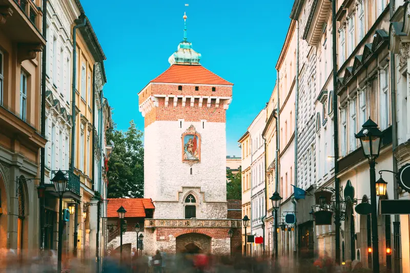 Ulica Floriańska Krakow St. Florian's Gate