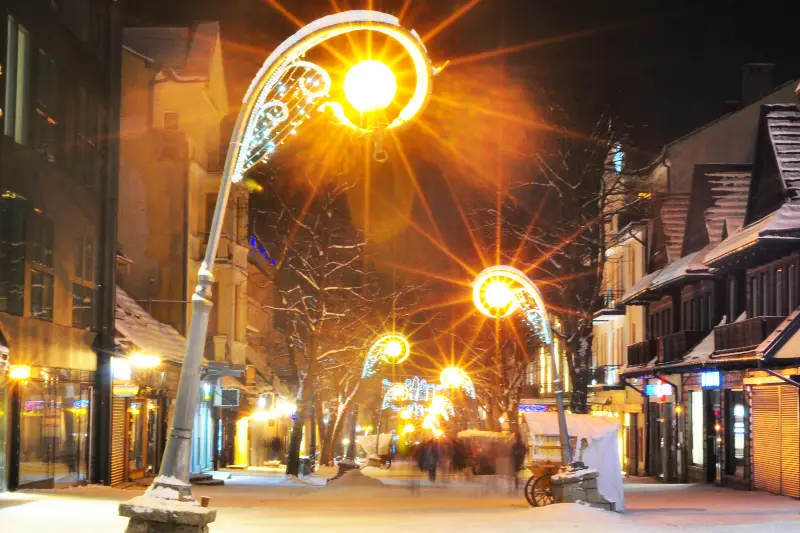 Christmas in Zakopane Krupówki Street